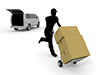 Deliveryman ｜ Delivery company-Industrial image Free illustration