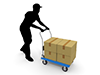 Deliveryman ｜ Delivery company-Industrial image Free illustration