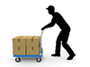Luggage ｜ Cart ｜ Automobile-Industrial image Free illustration