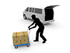Luggage ｜ Cart ｜ Automobile-Industrial image Free illustration