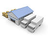 Truck ｜ Warehouse ｜ Storage-Industrial image Free illustration