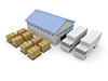 Warehouse ｜ Inventory ｜ Trucks-Industrial image Free illustration