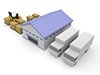 Forklift ｜ Warehouse ｜ Inventory-Industrial image Free illustration