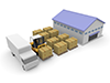 Forklift ｜ Warehouse ｜ Inventory-Industrial image Free illustration
