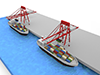 Transportation ｜ Port ｜ Trade-Industrial Image Free Illustration