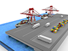Transportation ｜ Transportation ｜ Tanker-Industrial image Free illustration