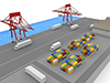 Transportation | Trade | Port-Industrial Image Free Illustration