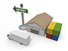 Personal export business Delivery problem Inventory management-Industrial image Free illustration