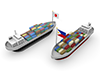 Philippines Trade Japan Factory-Industrial Image Free Illustration