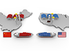 US-China Trade Friction Large Ship Flag-Industrial Image Free Illustration